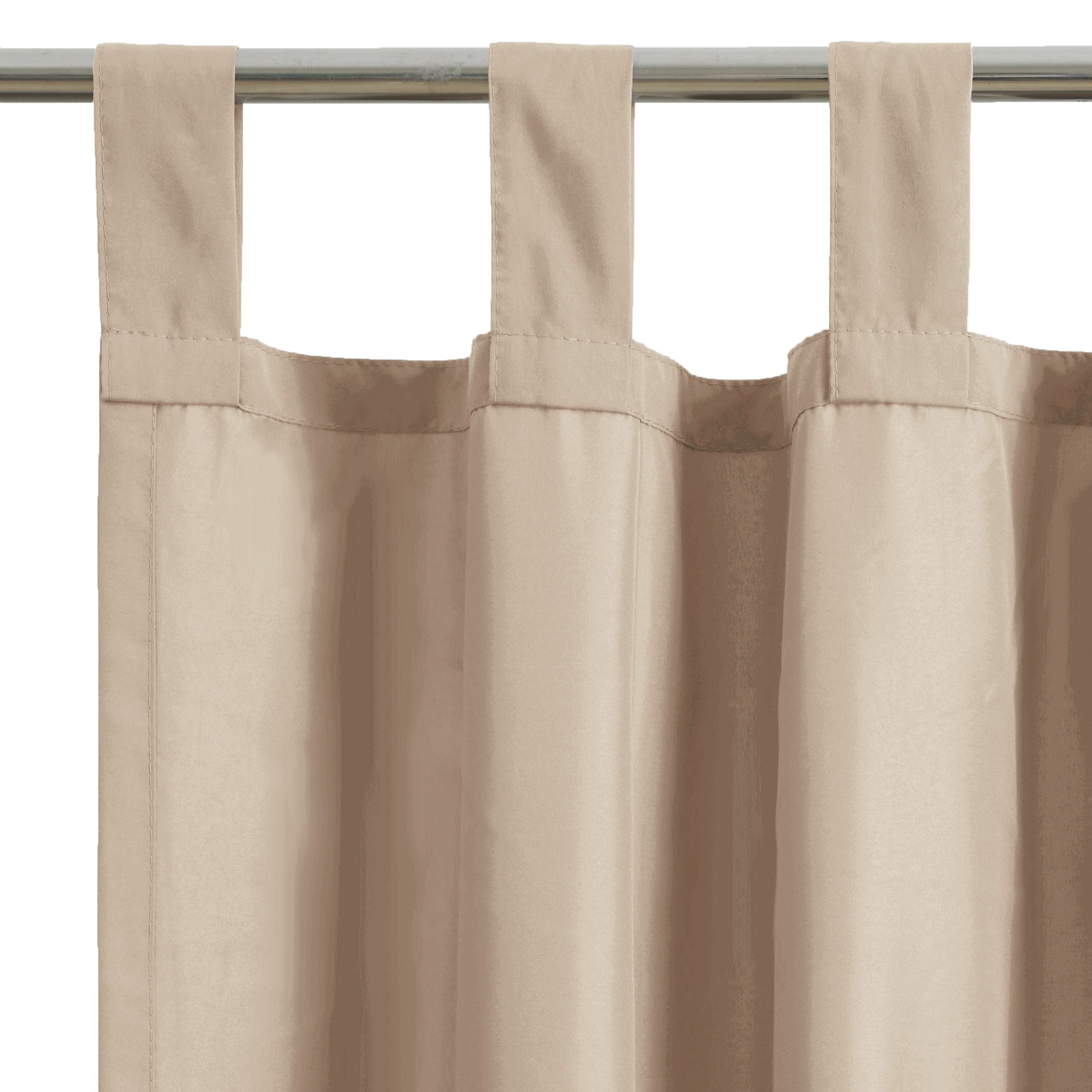 OTTO home Vorhang Raja mit Schlaufen, 2er Pack, blickdicht, Topseller (2 St), Schlaufen, blickdicht, Polyester, 2er-Set, Bestseller, einfarbig, modern, pflegele – Bild 4 von 5
