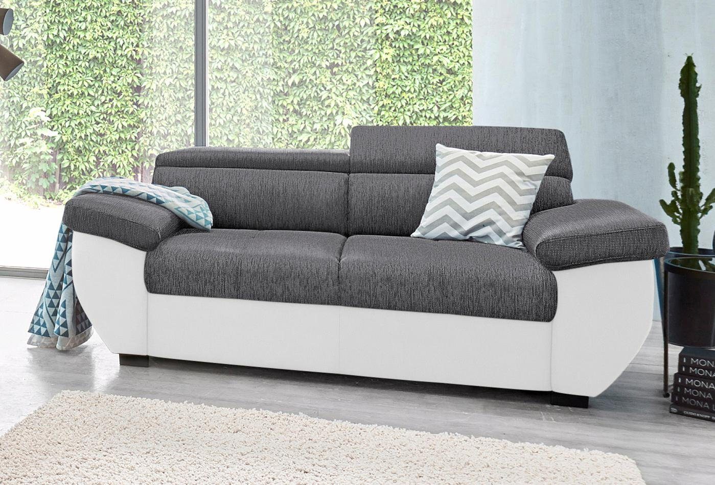 COTTA 2-Sitzer Speedway, Big-Sofa mit Kopfteilverstellung günstig online kaufen