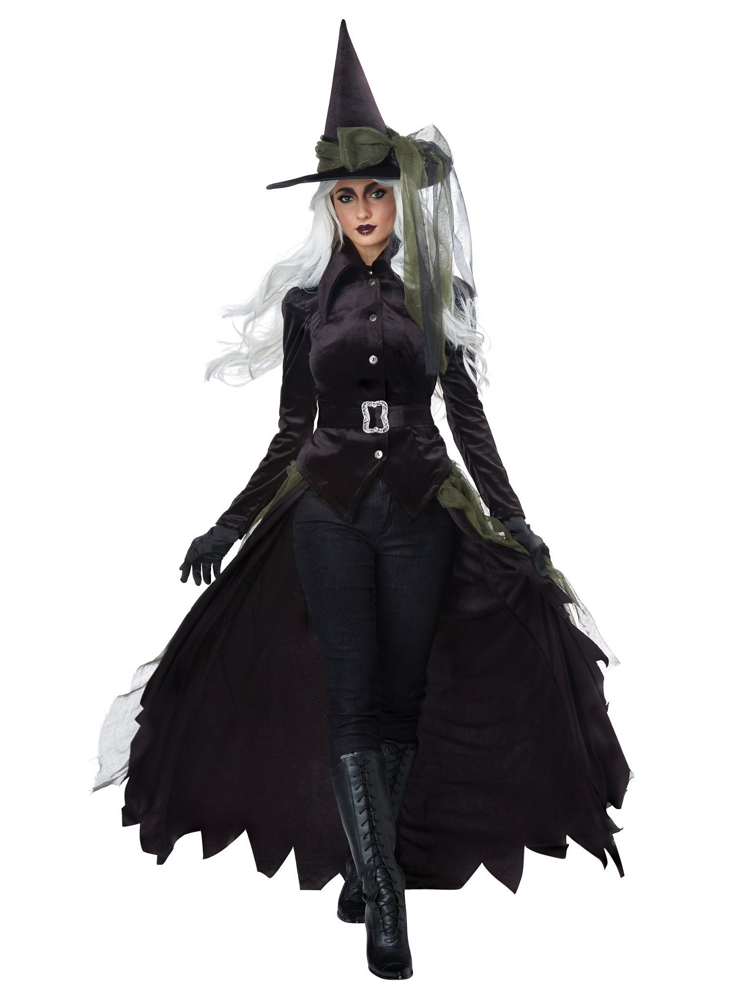 Metamorph Hexen-Kostüm Gothic Witch Hexe - Horror Halloween Kostüm Damen, Wicked: Hexenkleid von hoher Qualität