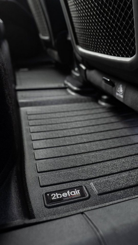 2befair Auto-Fußmatte Gummimatten Fußraum hinten für den Audi Q4 e