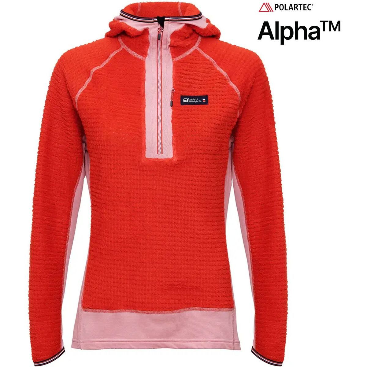 Elevenate Kapuzenpullover Women Vertical Hoodie Perfekter Midlayer für Skitouren: Wärmt wie Daunen, atmungsaktiv und
