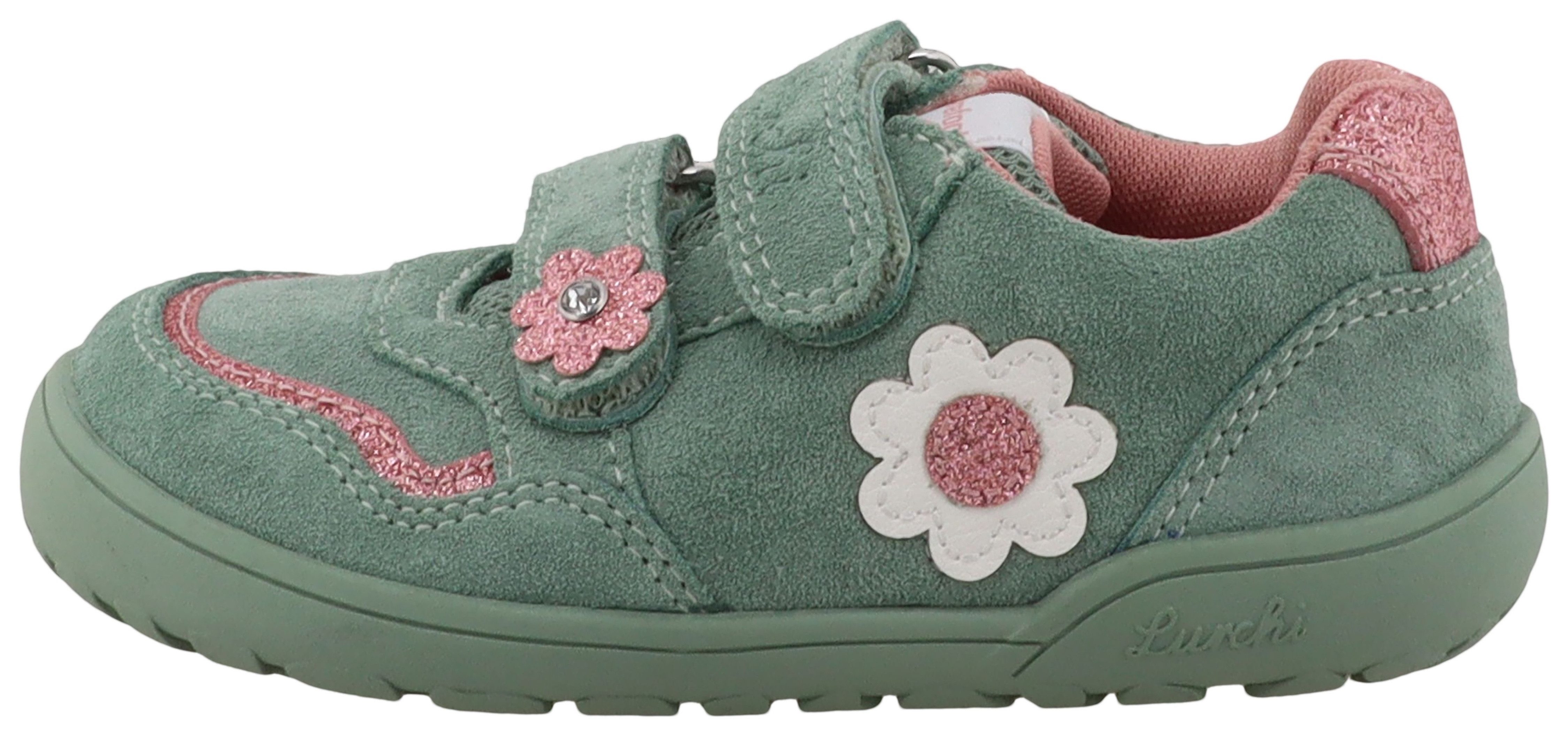 Lurchi Jola Barefoot Barfußschuh, Halbschuh, Sneaker mit Blüten, Größenschablone zum Download