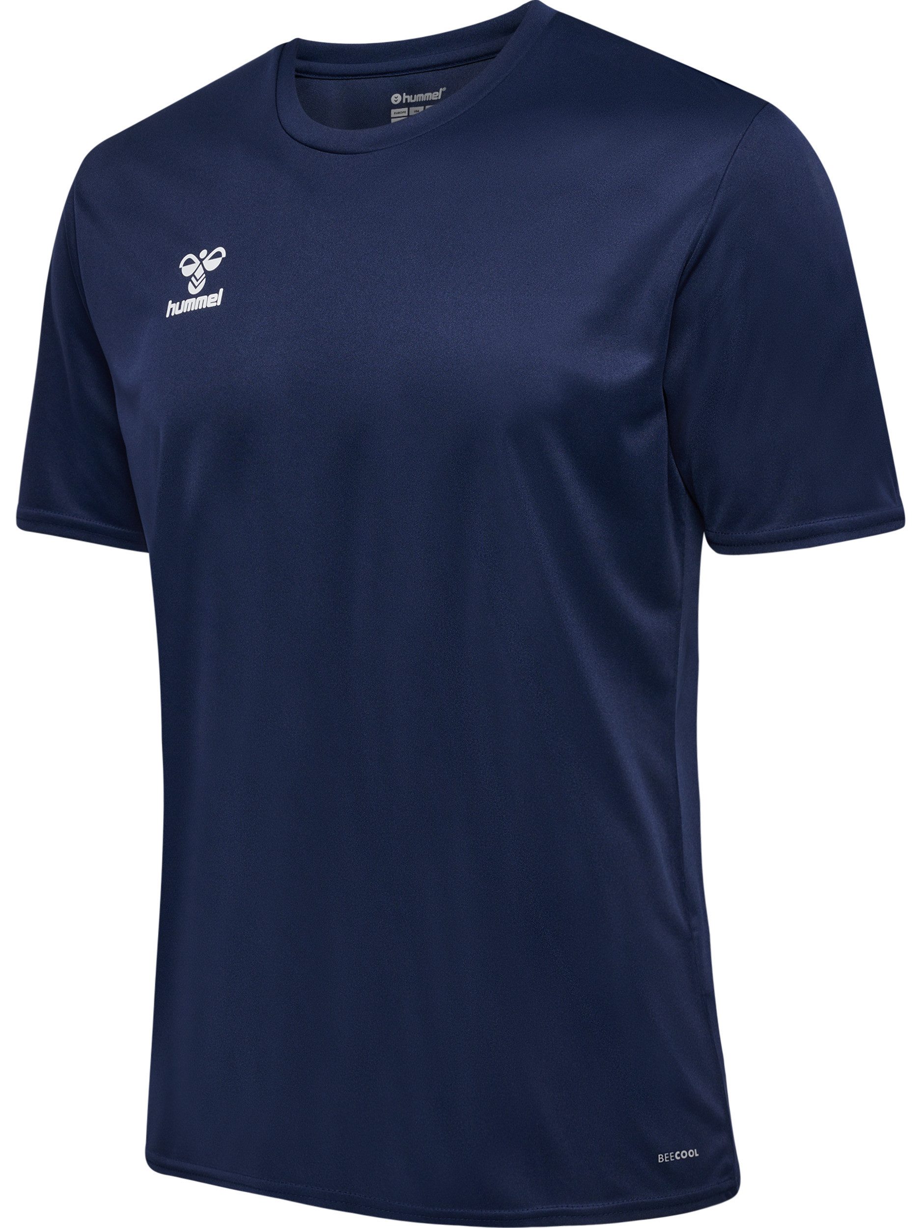 hummel Trainingsshirt HMLESSENTIAL JERSEY S/S Kurzarm-Design, mit Rundhalsausschnitt, in Trikot-Qualität