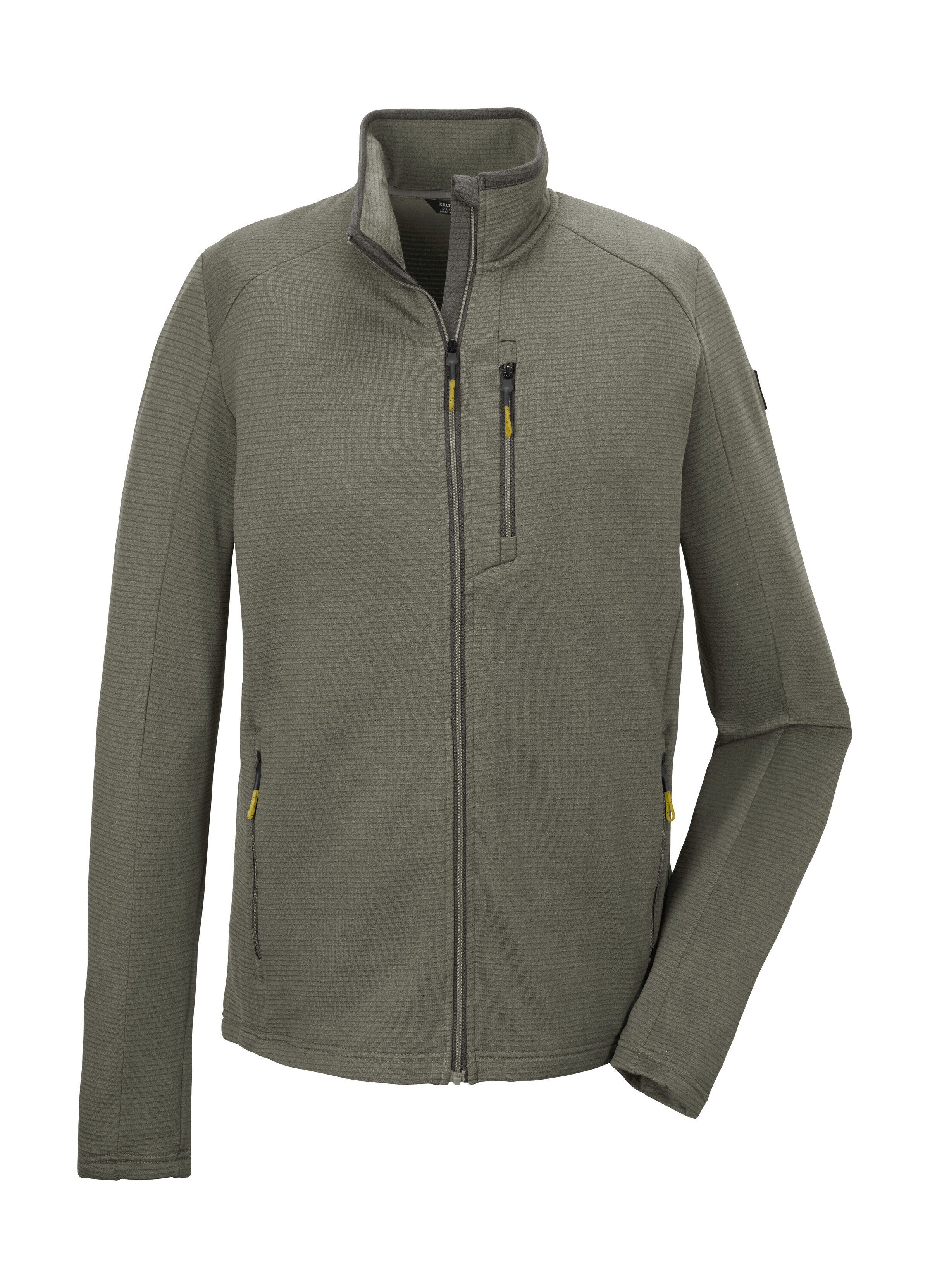 Killtec Strickjacke KOS 92 MN FLX JCKT Sportliche Herrenjacke mit Kinnschutz und verschließbaren Taschen
