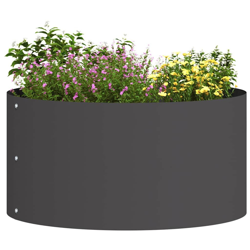 vidaXL Blumentopf Gartenpflanzer 5 pcs Schwarz günstig online kaufen