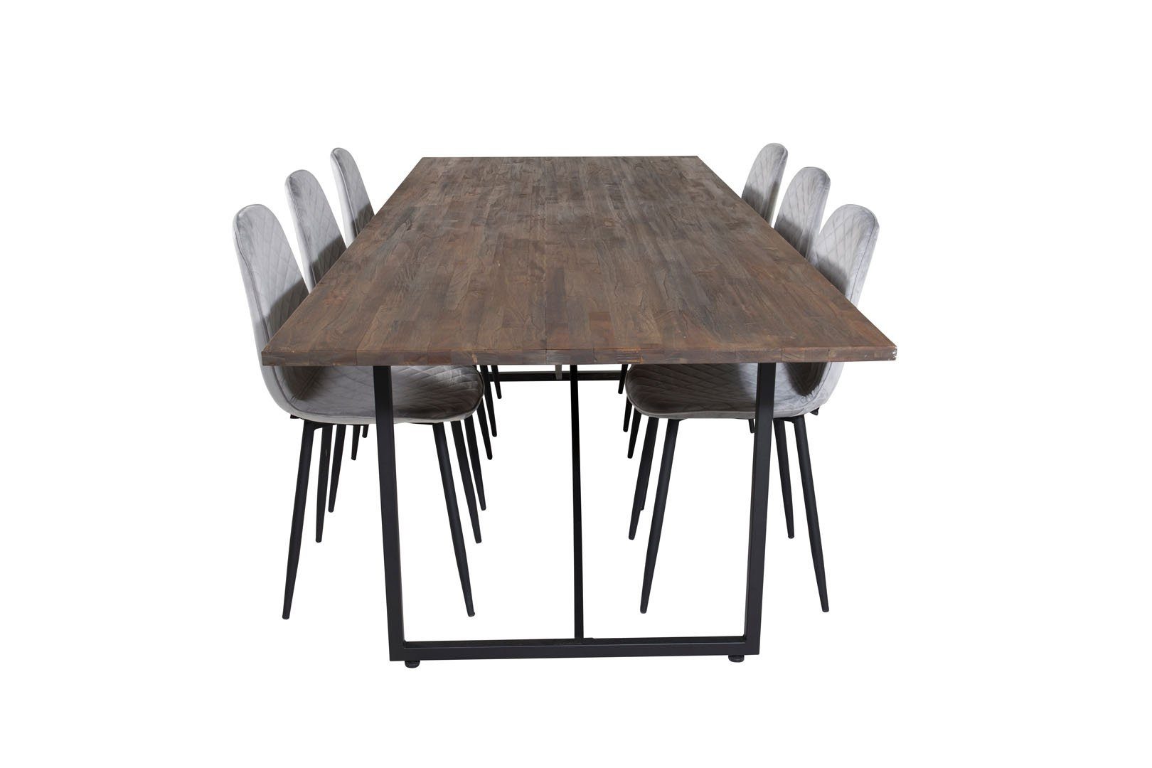 6 Esstisch Padang und Polar Essgruppe (7-tlg) Teak Essgruppe ebuy24 Diamond,