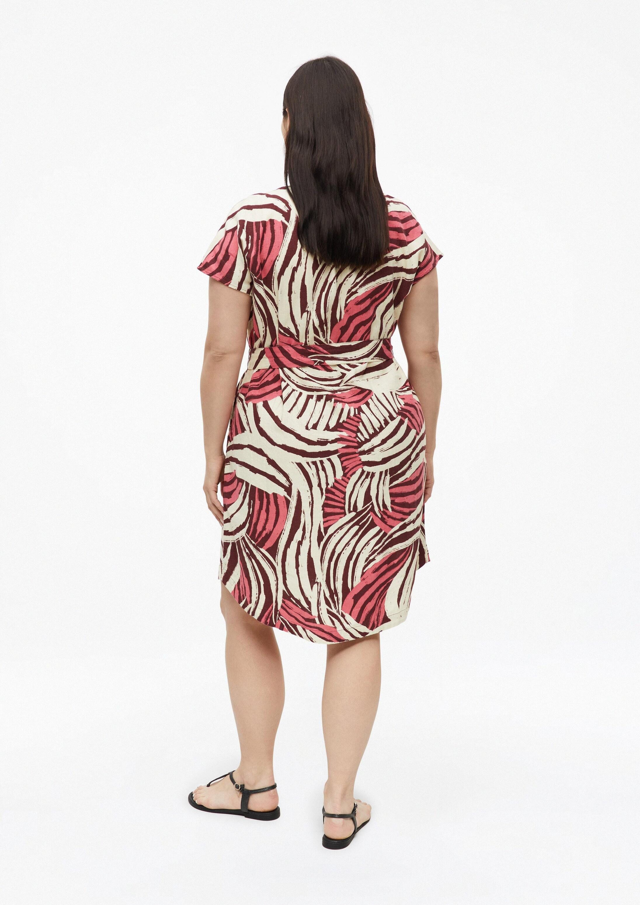 s.Oliver Minikleid Kleid Leinenmix-Kleid mit Eingrifftaschen