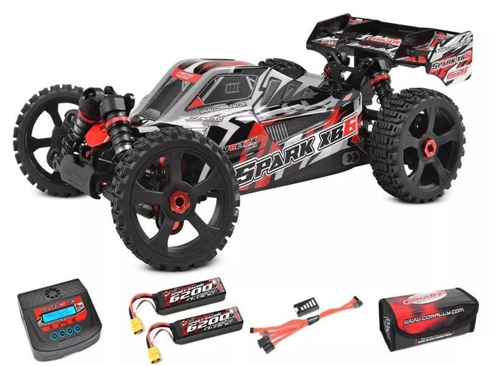 Corally RC-Auto Team Corally - Spark XB-6 RTR - Drive'n Go Pack 6S - Rot