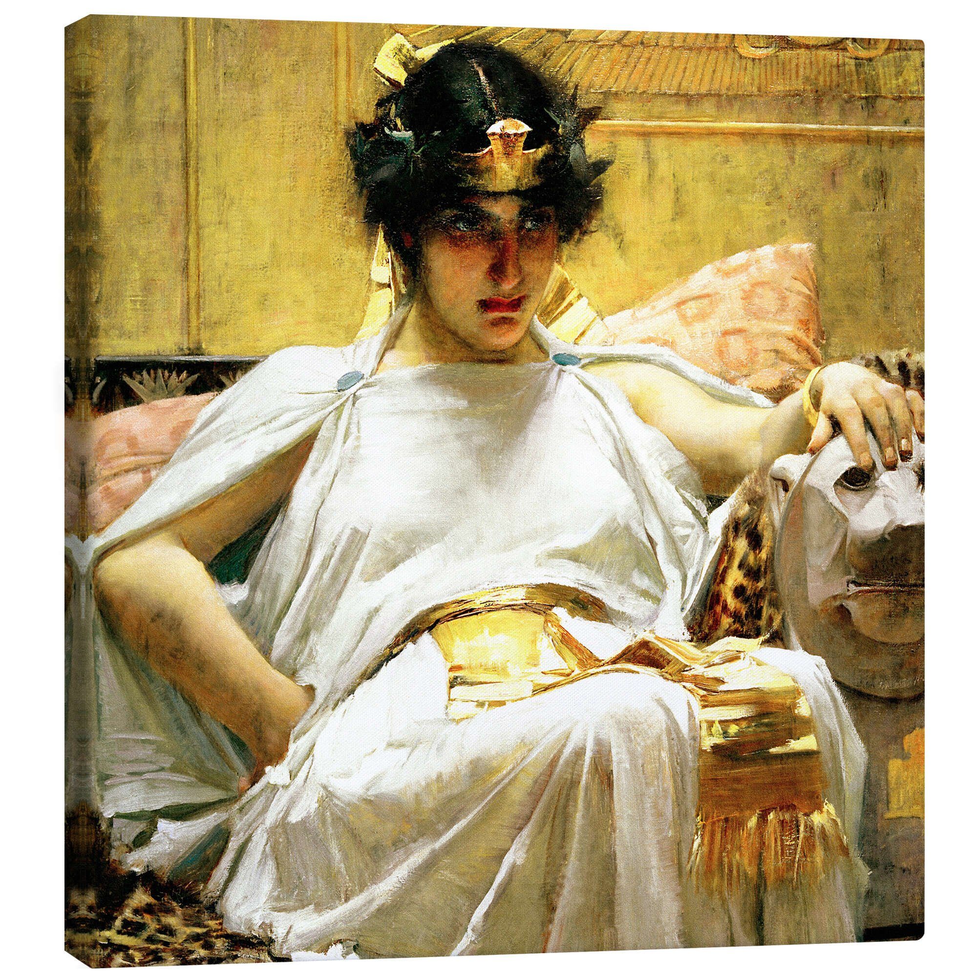 Posterlounge Wandbild Kleopatra, John William Waterhouse, erhältlich als Poster, Leinwandbild, Wandsticker oder Acrylglasbild