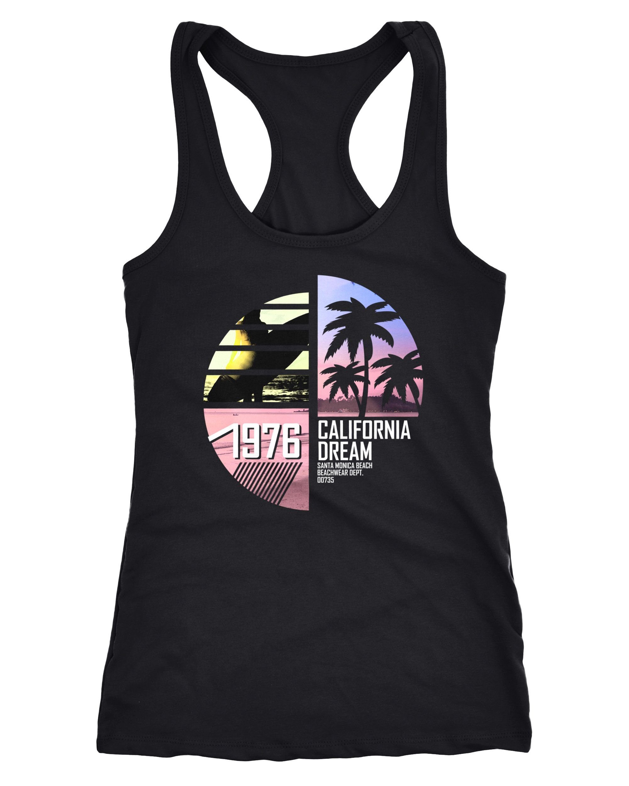 Neverless Tanktop Damen Tank-Top California Surfing günstig online kaufen