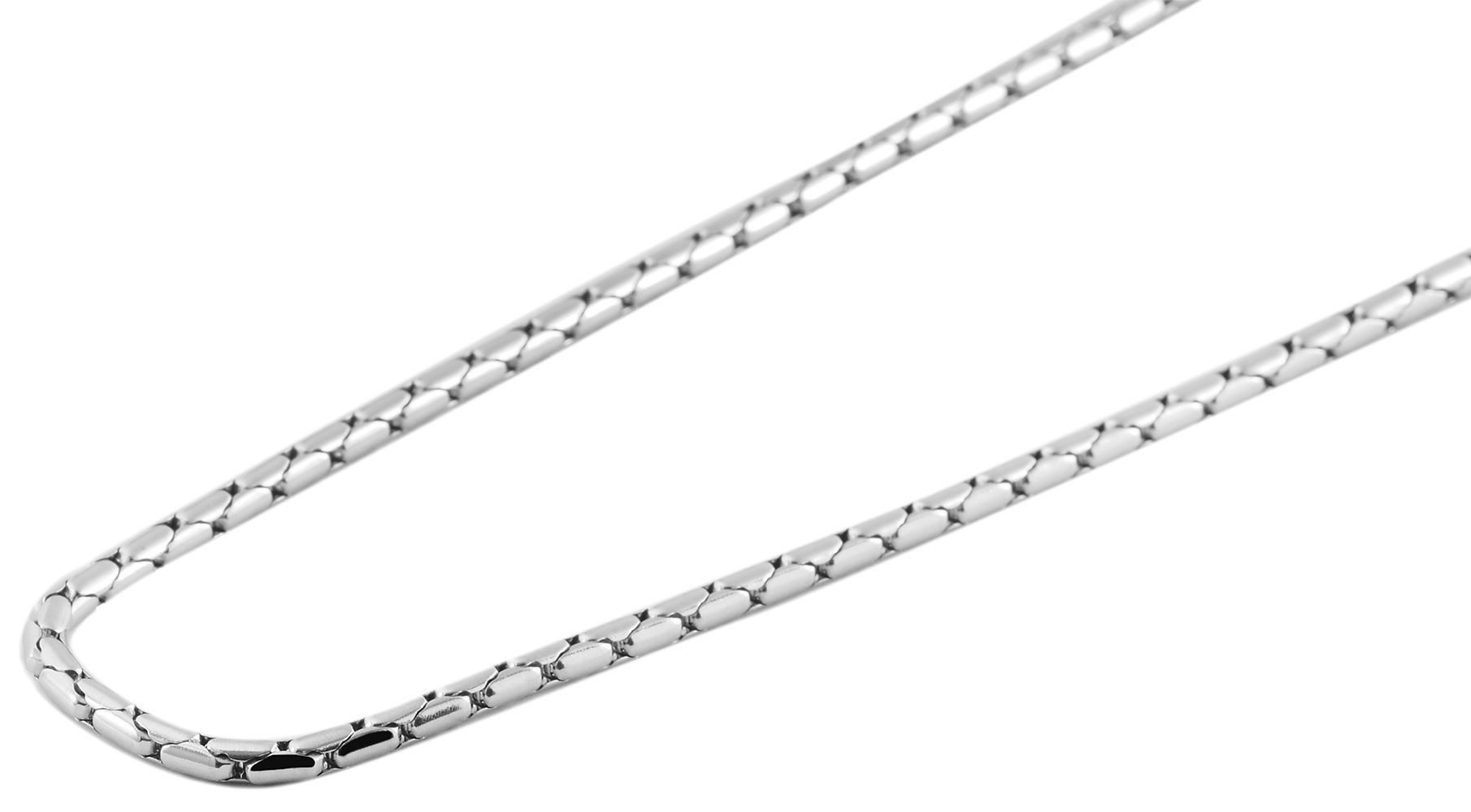 Kette ohne Anhänger Halskette – Schlangenkette aus Edelstahl 80+5