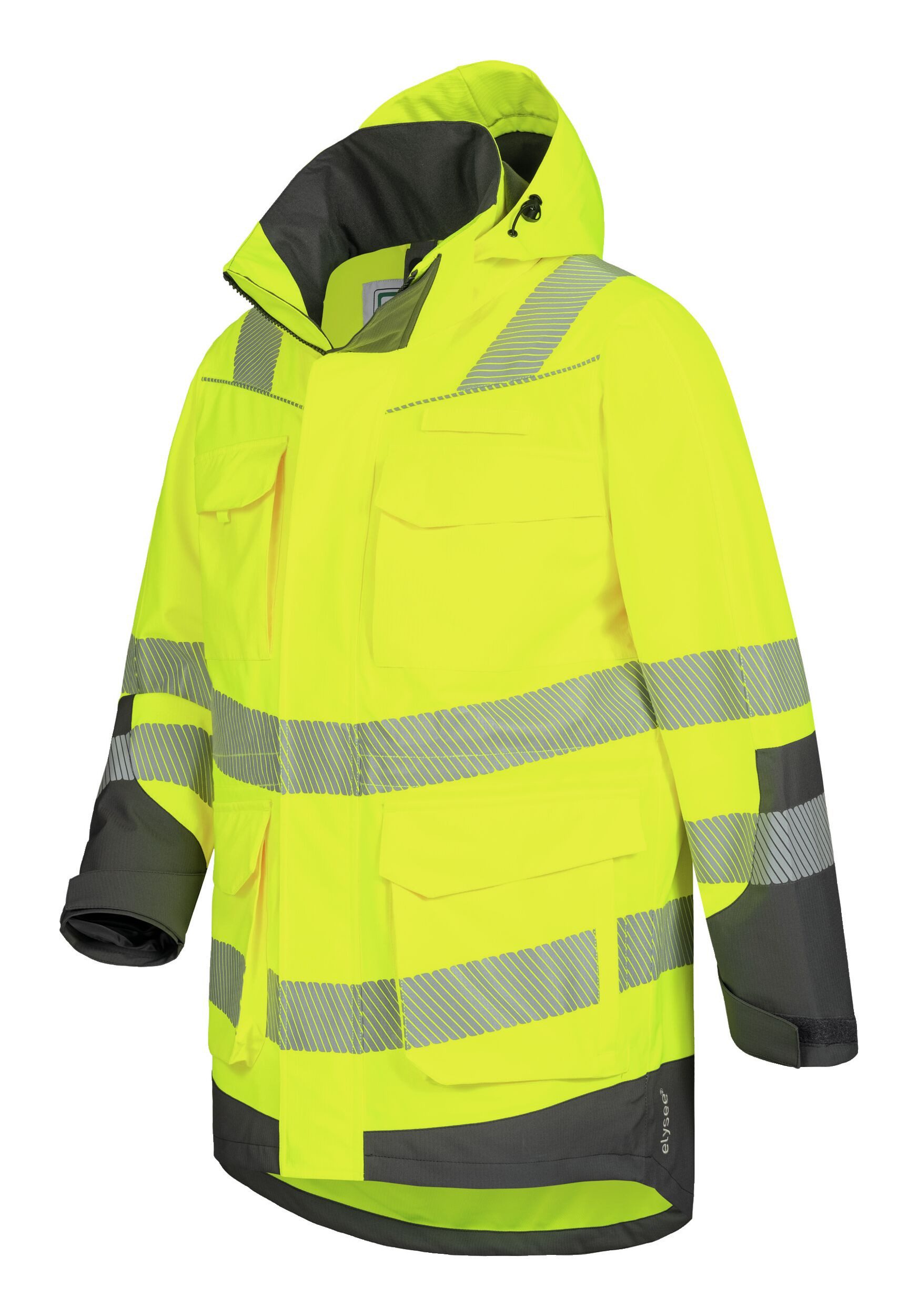 Elysee Arbeitsjacke Warnschutzparka Arwid gelb/grau