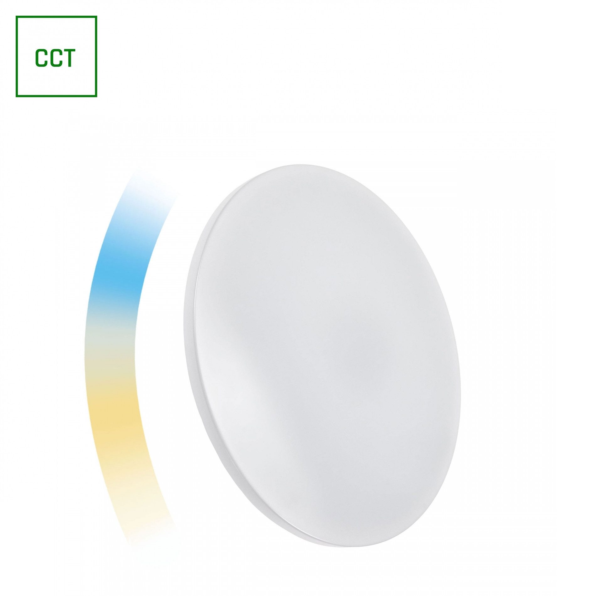 Spectrum SMART Deckenleuchte LED Smart Home Deckenleuchte 36W 2840lm Alexa Google 2700K-6500K DIMM, LED fest integriert, Farbwechsler, LED Deckenlampe