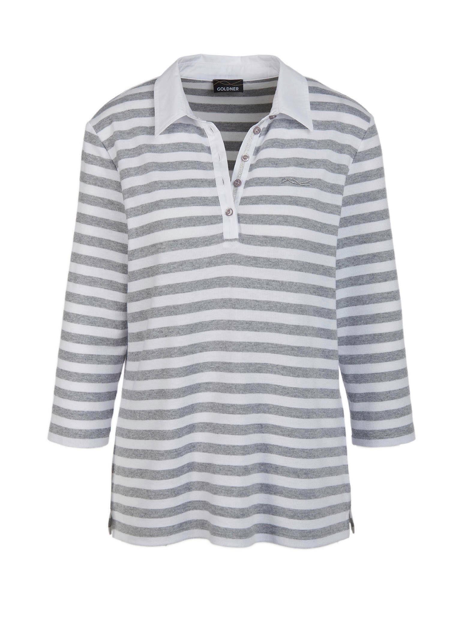 GOLDNER Poloshirt Hochwertiges Langarmshirt mit Polokragen günstig online kaufen