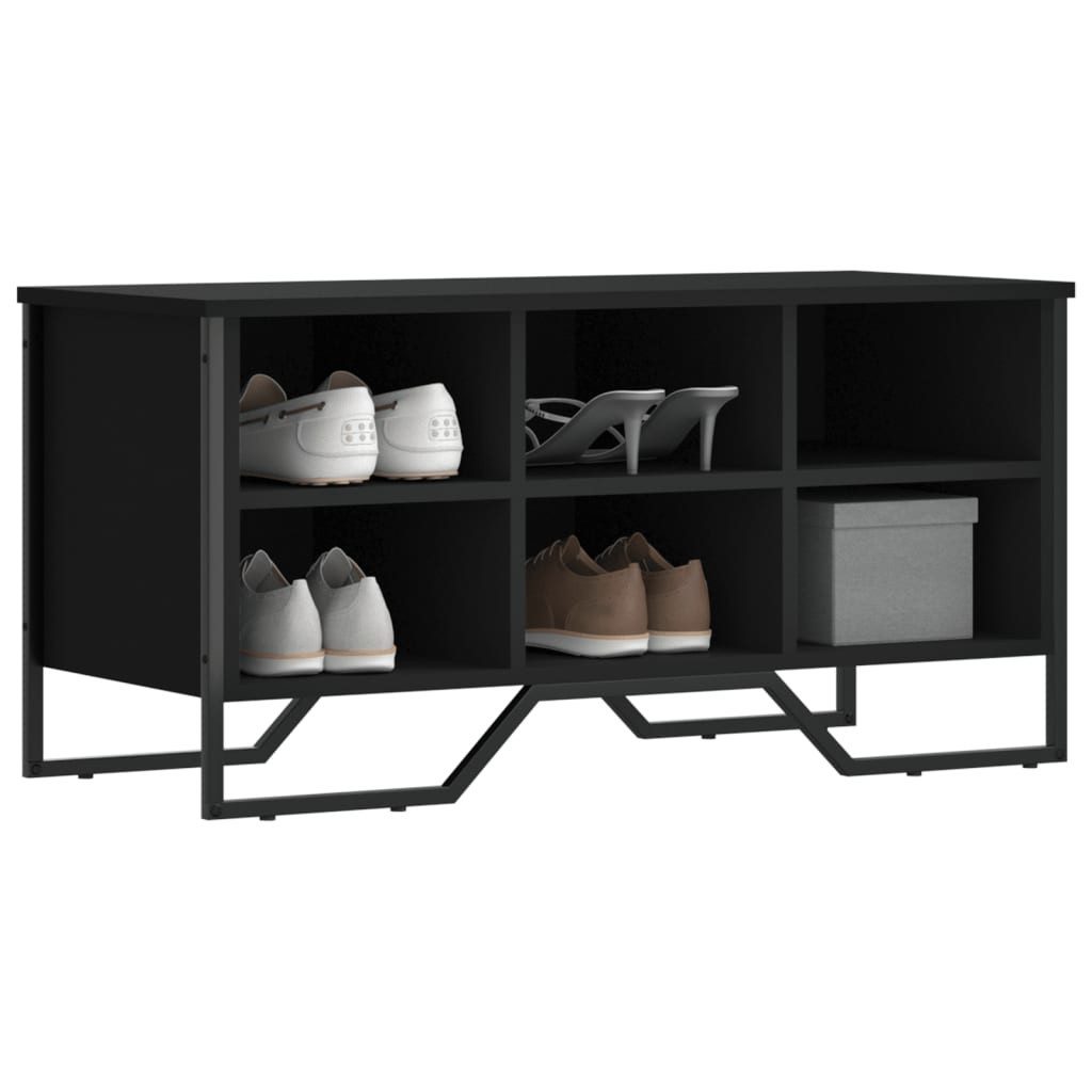 vidaXL Schuhregal Schuhregal Schwarz 90x38x45,5 cm günstig online kaufen