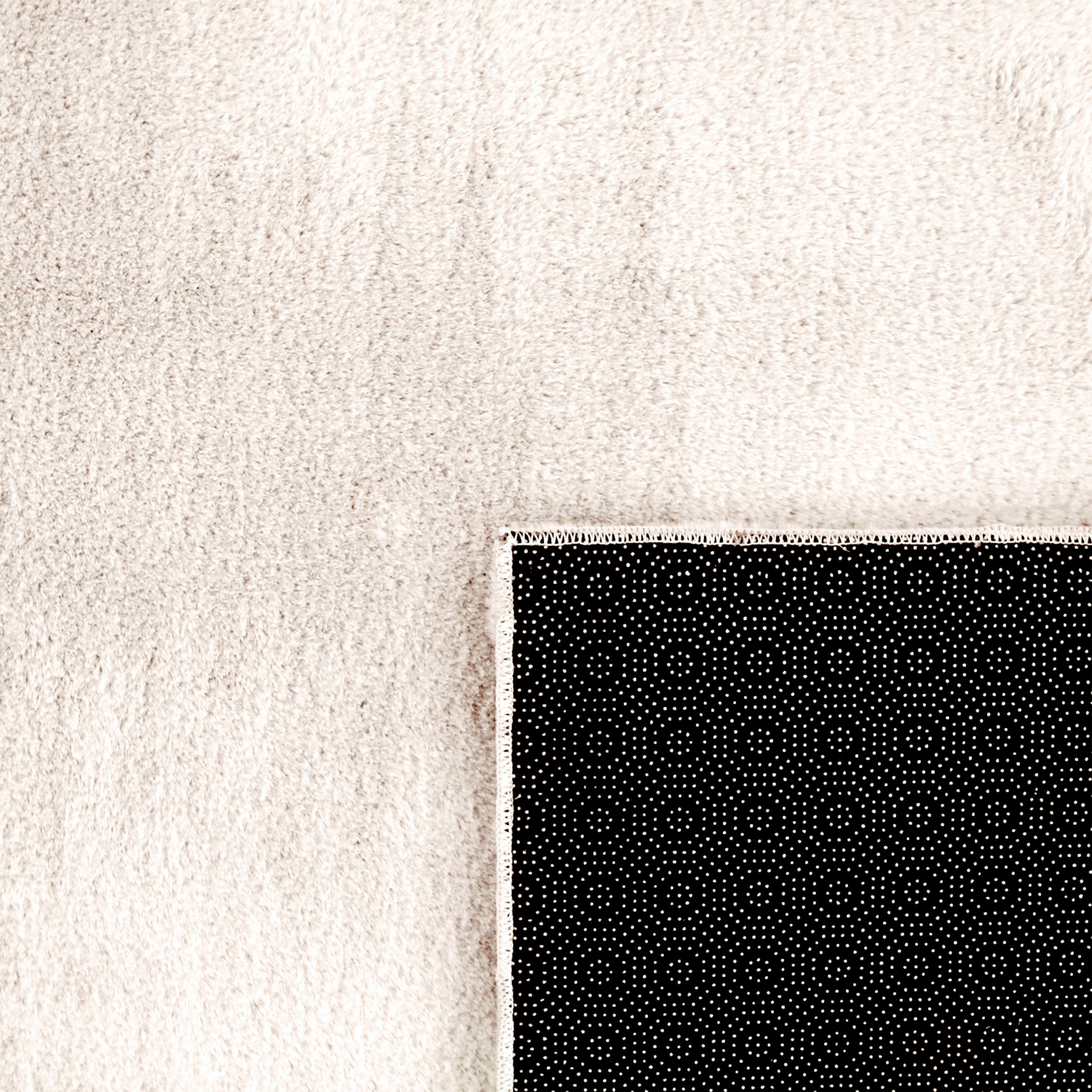 my home Teppich Andeer, LAGERRÄUMUNG!, rechteckig, Höhe: 14 mm, Kurzflor, Uni Farben, weich & kuschelig, waschbar, Wohnzimmer