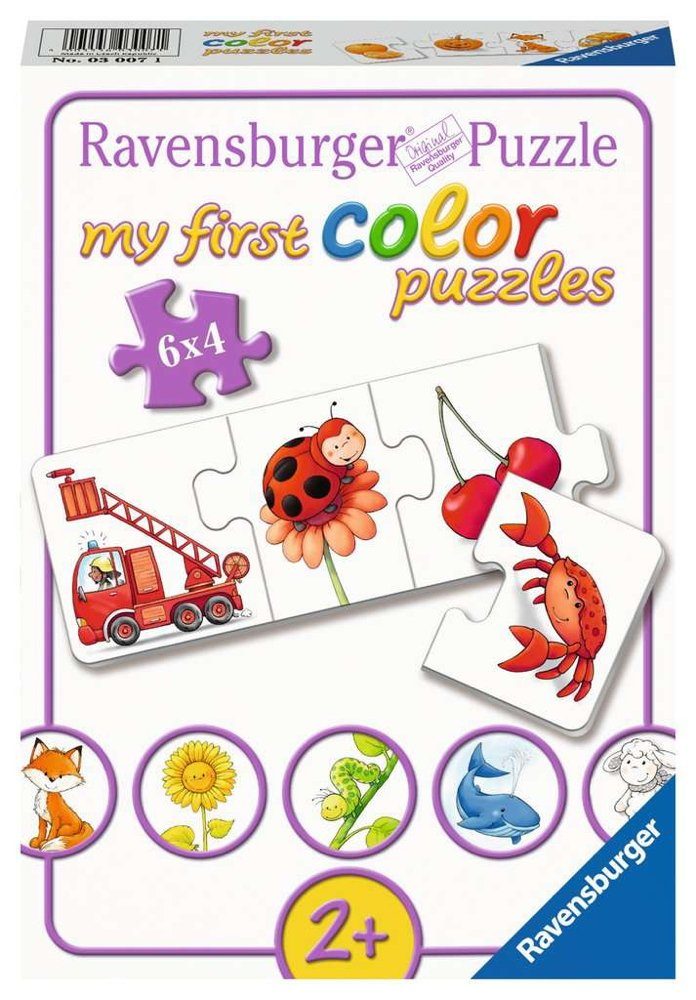 Ravensburger Puzzle 6 x 4 Teile Puzzle my first color puzzles Alle meine Fa günstig online kaufen