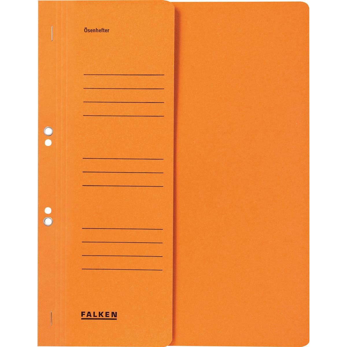 Falken Hefter Falken Ösenhefter 80003874 DIN A4 250g/m² orange