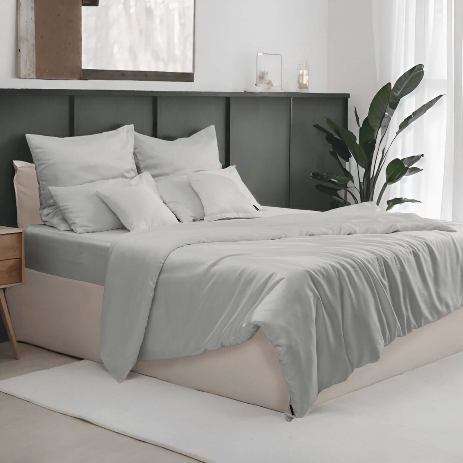 twenty:three® Bettbezug Lyocell Deckenbezug Light Gray, günstig online kaufen