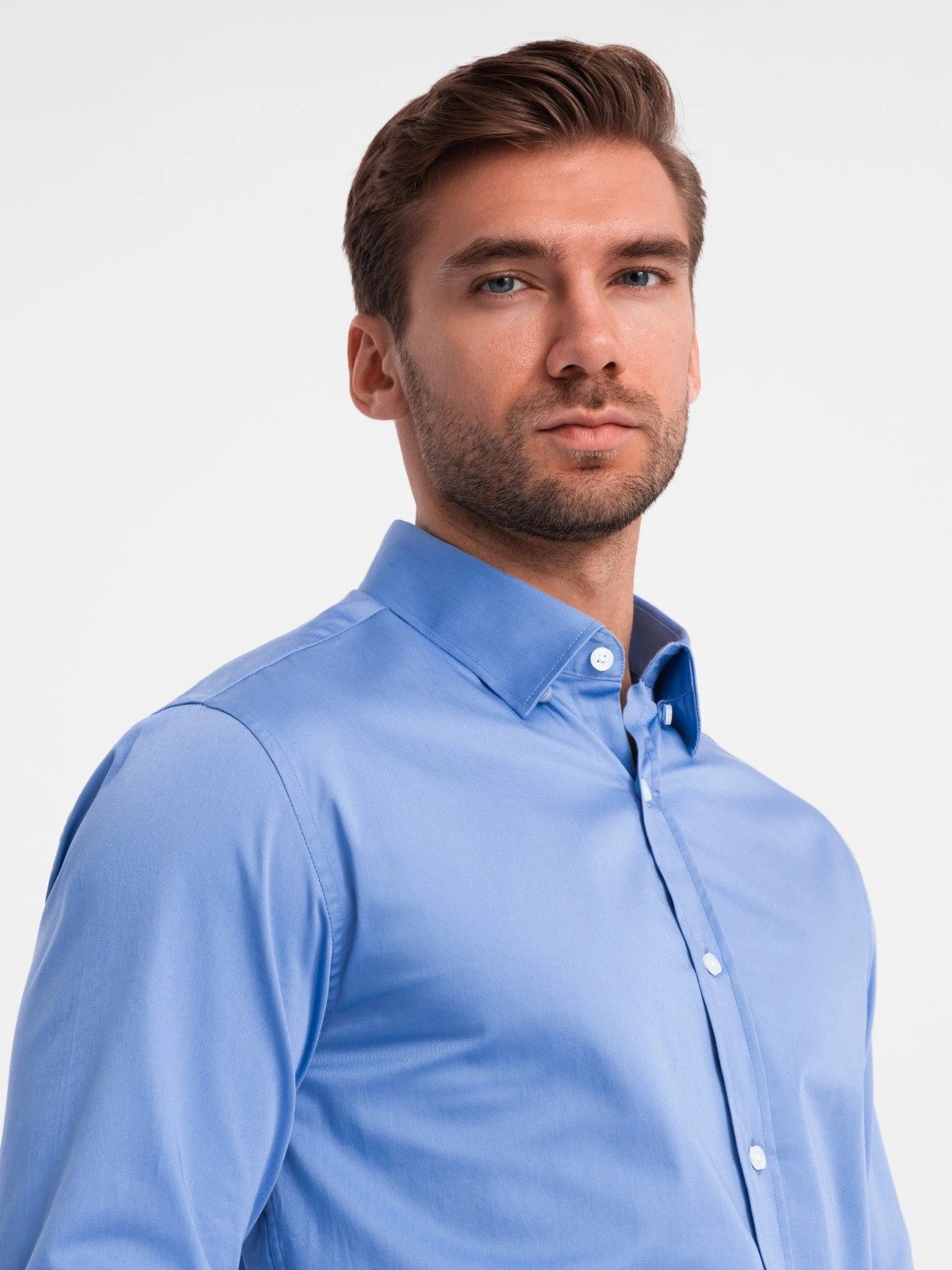 OMBRE Langarmhemd Klassisches Herrenhemd SLIM FIT günstig online kaufen
