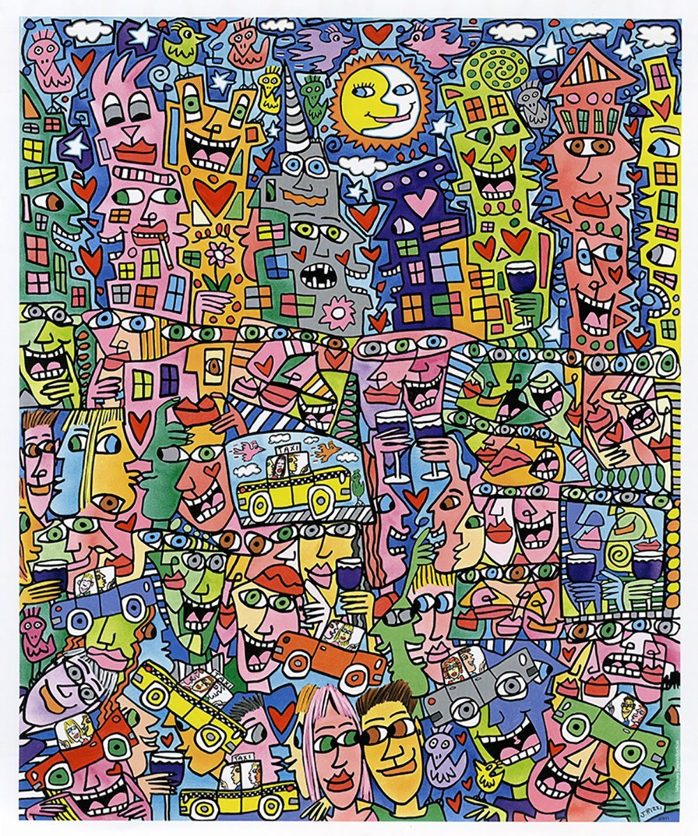 BillerAntik Kunstdruck Getting the most out of life Häuser Lachen Poster Plakat Rizzi 144, (1 St)