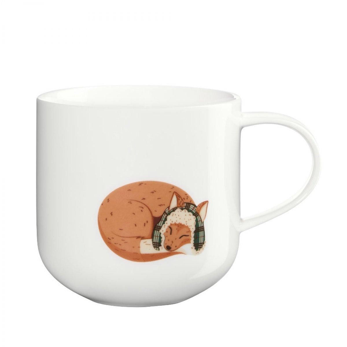 ASA SELECTION Kinderbecher Asa Henkelbecher Coppa Winter Animals Red Fox (400ml)
