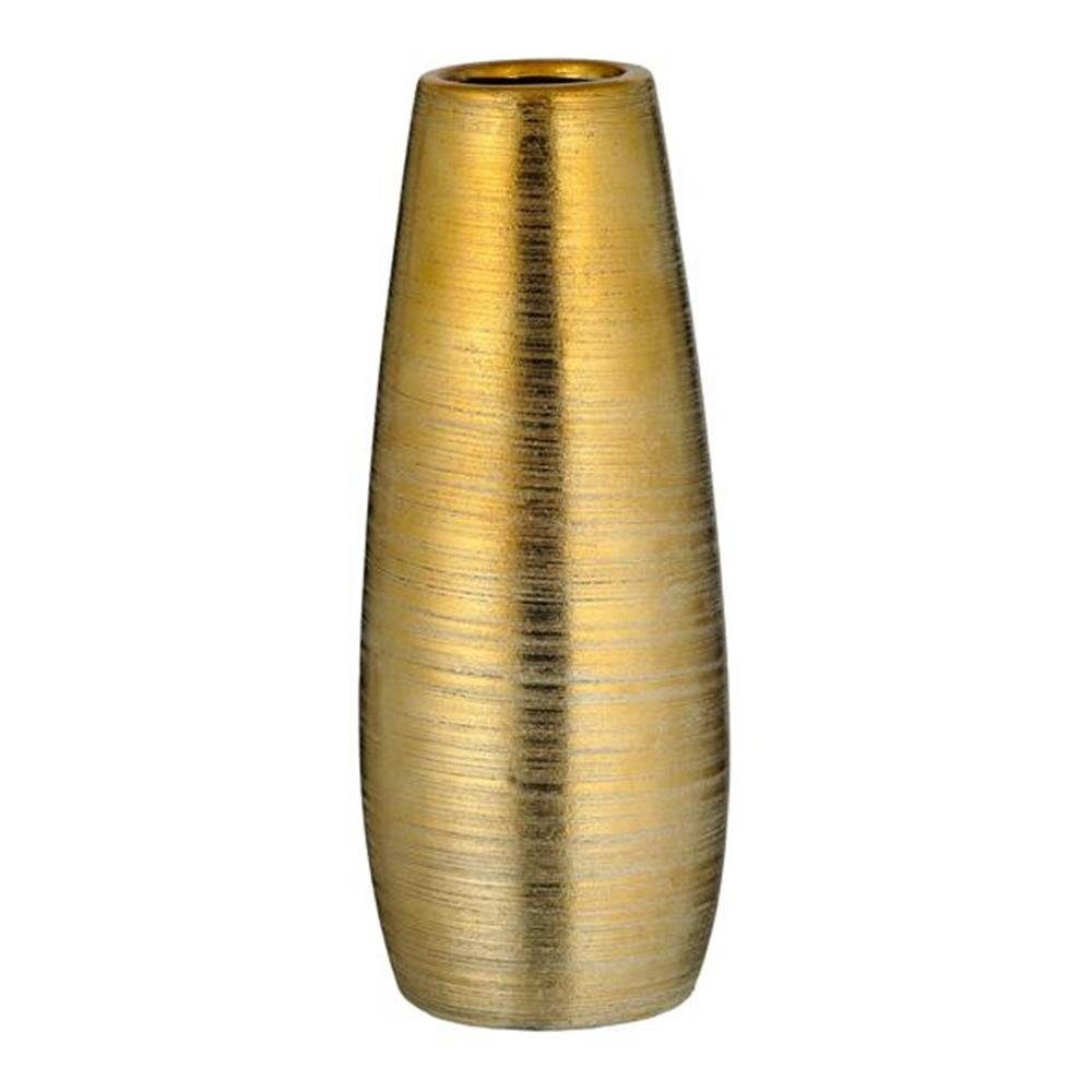 CEPEWA Tischvase, Gold, aus Steinzeug, 25 günstig online kaufen