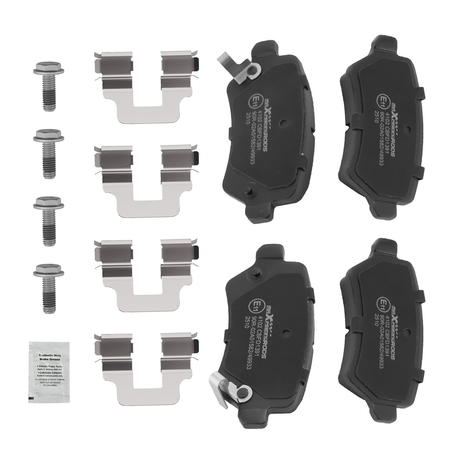 maXpeedingrods Bremsbelag, Bremsbeläge Hinten for Vauxhall Combo Astravan 1.4 1.6 1.7 2000-2022
