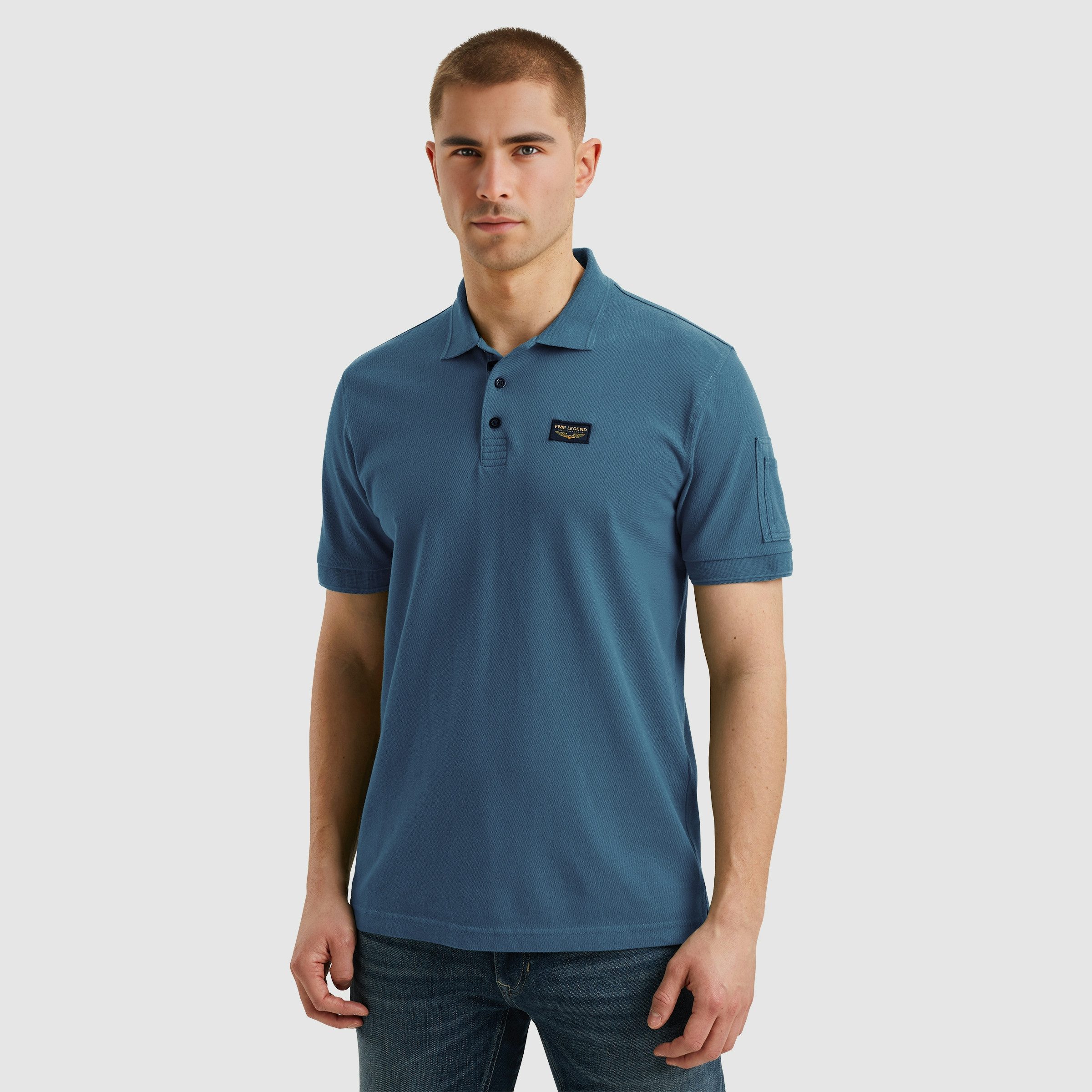 PME LEGEND Poloshirt mit Logostickerei günstig online kaufen