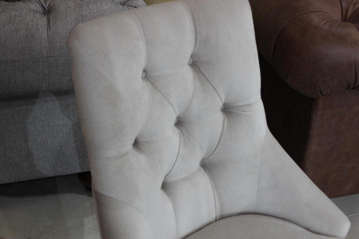 JVmoebel Holz Sofort Stuhl Luxus Stuhl, Sessel Wohnzimmer Stühle Stühle Esszimmer Möbel Weiß