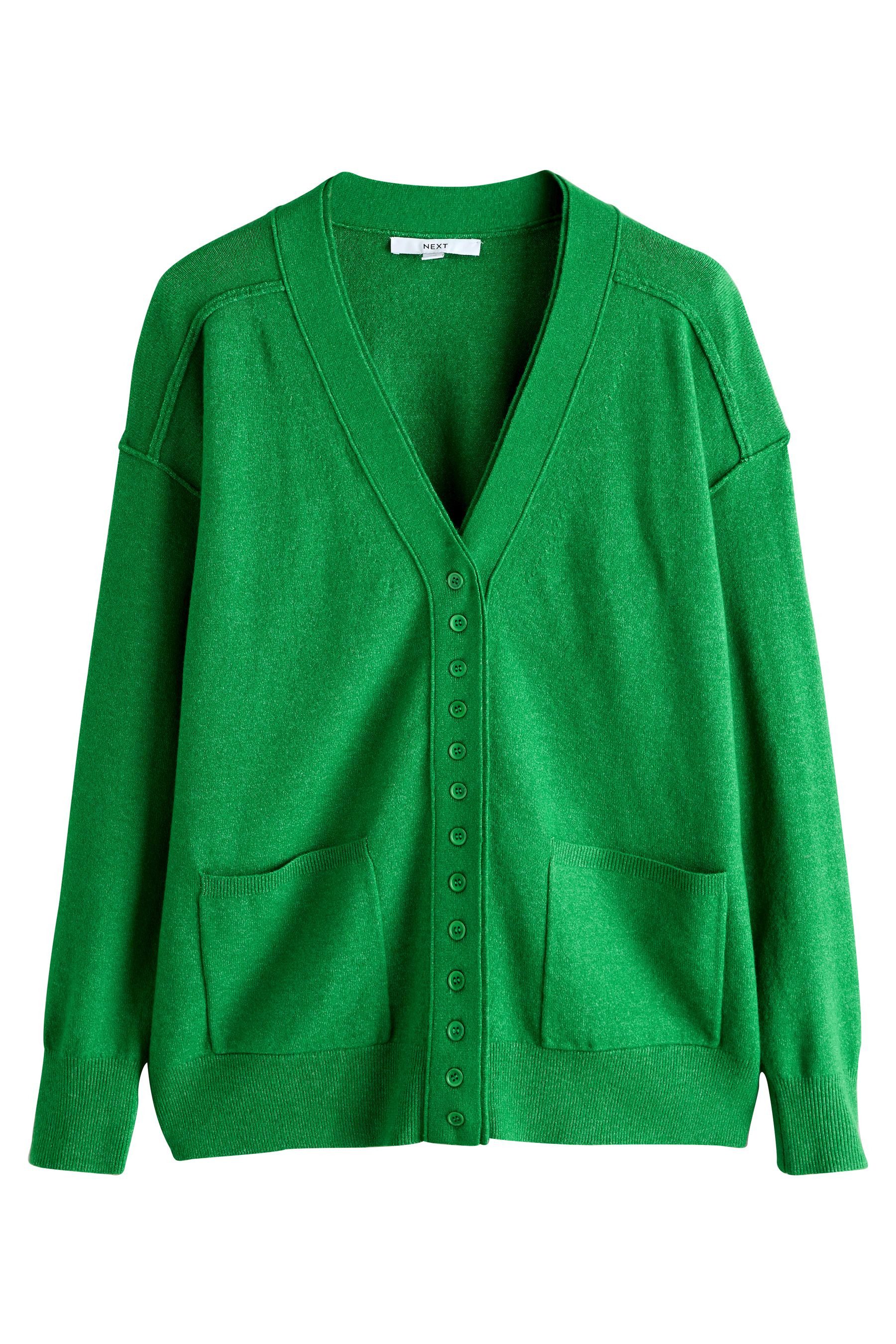 Next Strickjacke Superweiche Strickjacke mit V-Ausschnitt +Taschen (1-tlg) günstig online kaufen