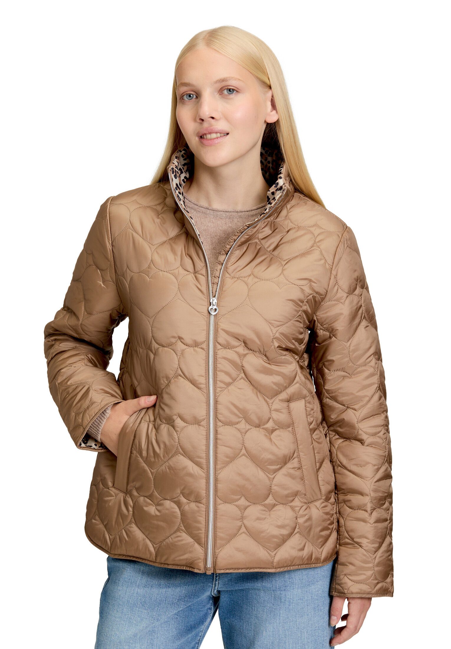 Cartoon Outdoorjacke Damen mit Steppungen