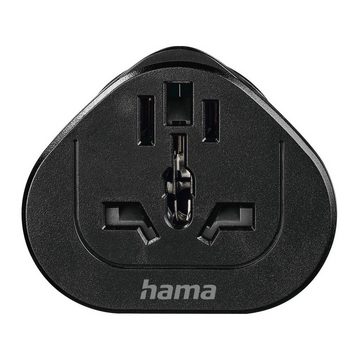 Hama Reiseadapter Typ E und F, 3-polig, universal, für Reisen in Europa Reiseadapter