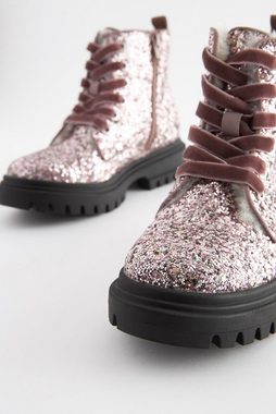 Next Dicke, glitzernde Schnürsenkel Schnürstiefelette (1-tlg)