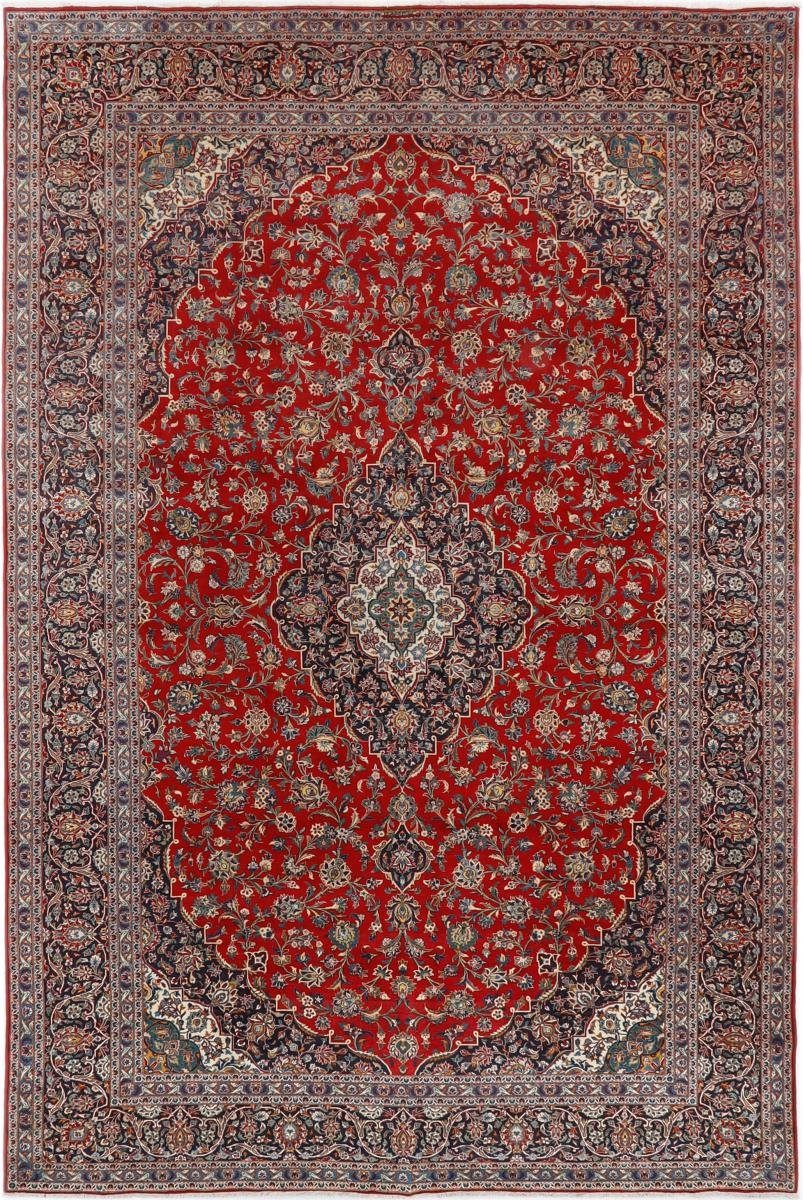 Orientteppich Keshan 359x547 Handgeknüpfter Orientteppich / Perserteppich, Nain Trading, rechteckig, Höhe: 12 mm