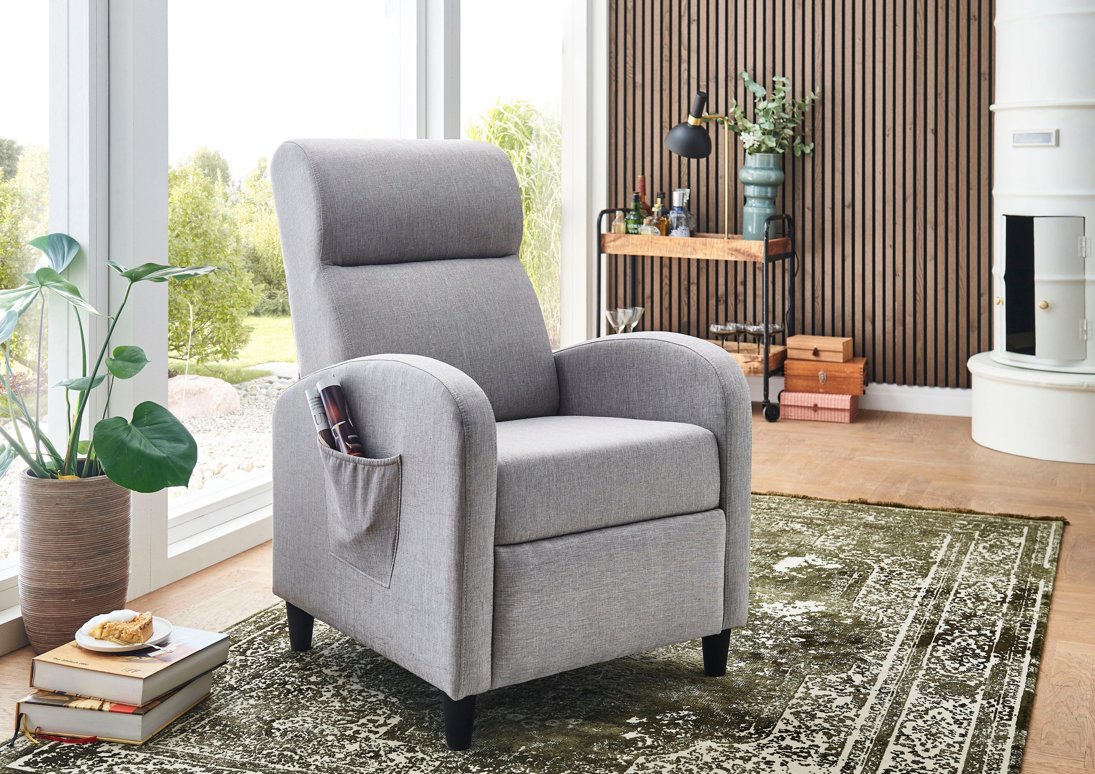 ATLANTIC home collection Relaxsessel Tom, mit Relaxfunktion, inklusive seit günstig online kaufen