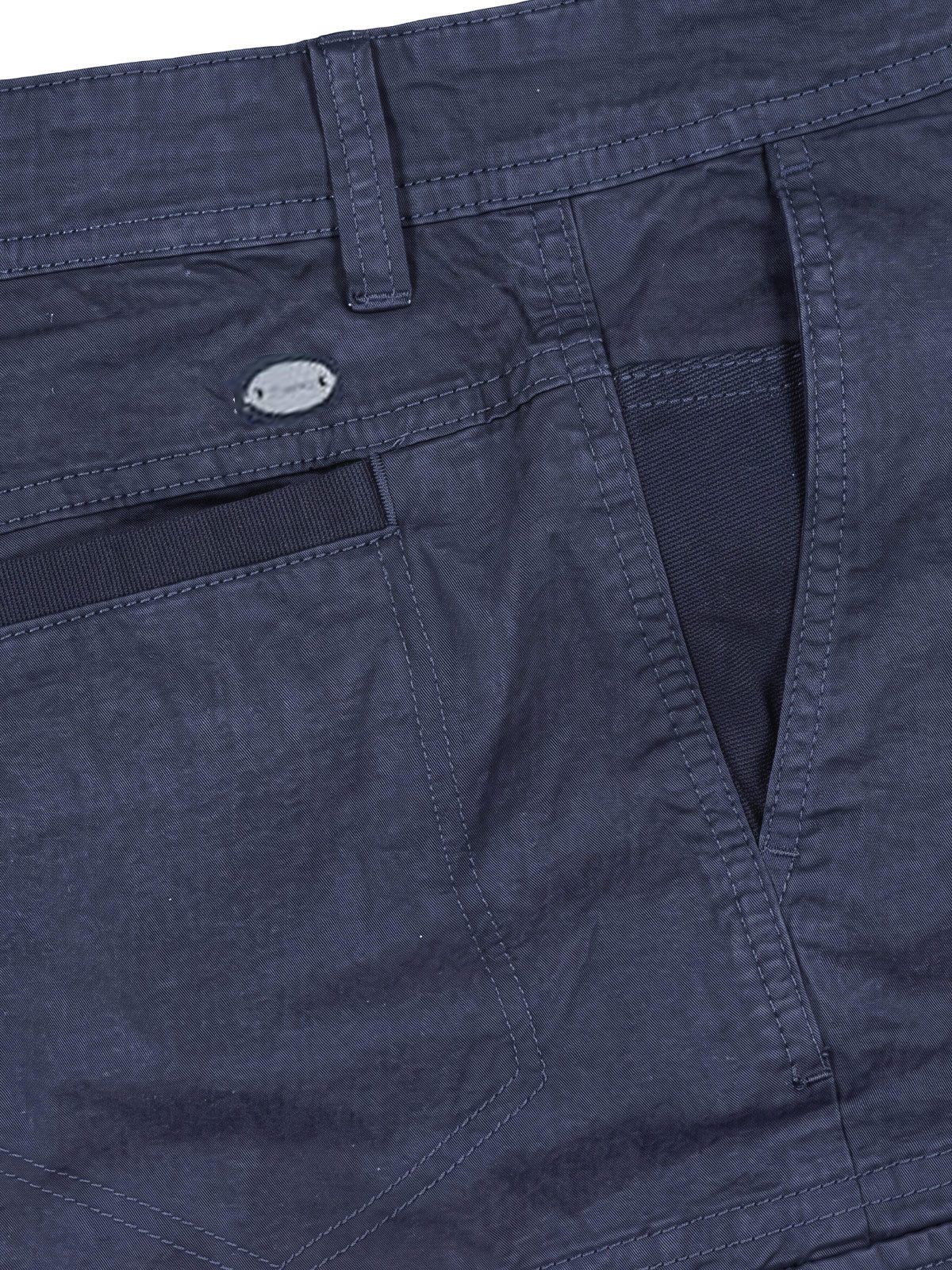 Engbers Caprihose Herren Capri Cargo Shorts aus Baumwolle, Saphirblau – Bild 5 von 5