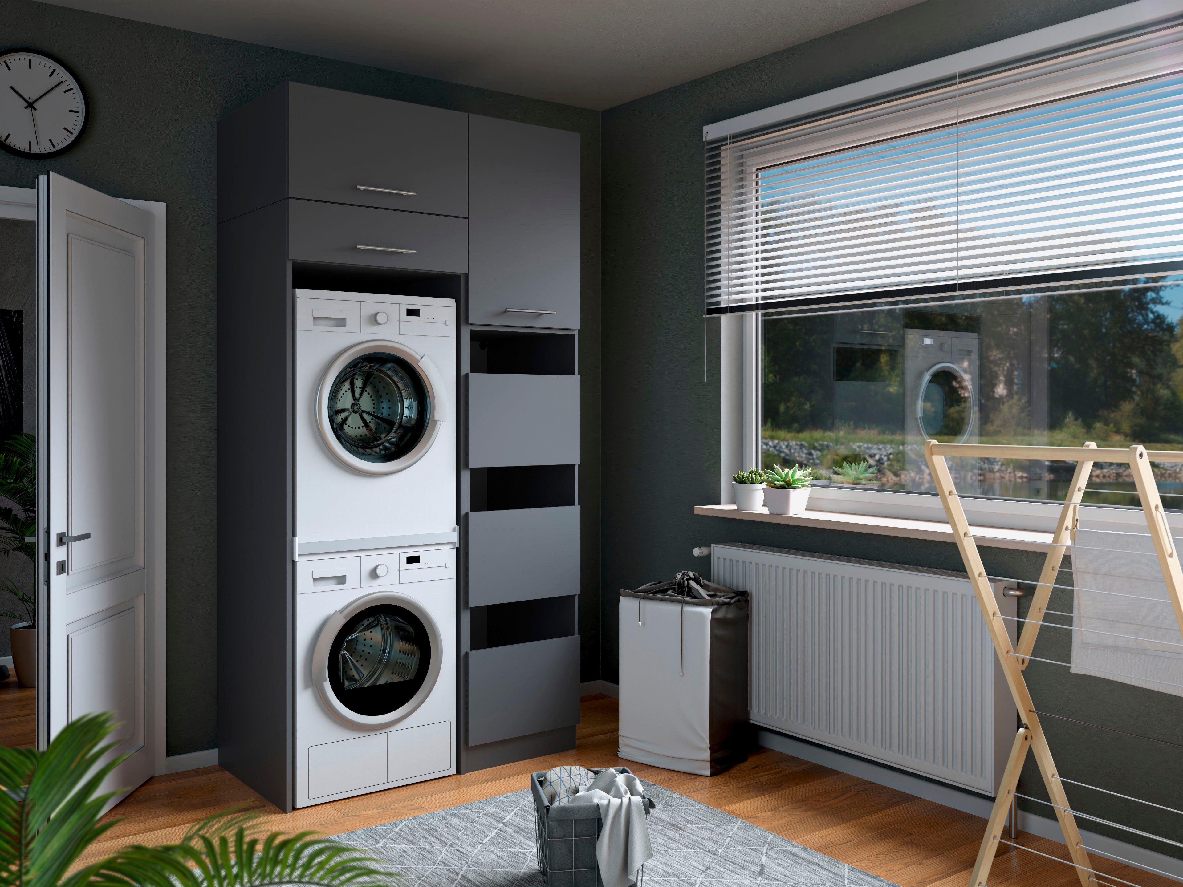 Laundreezy Mehrzweckschrank-Set Laundreezy, 4-tlg. Mehrzweckschrank-Set B/H günstig online kaufen