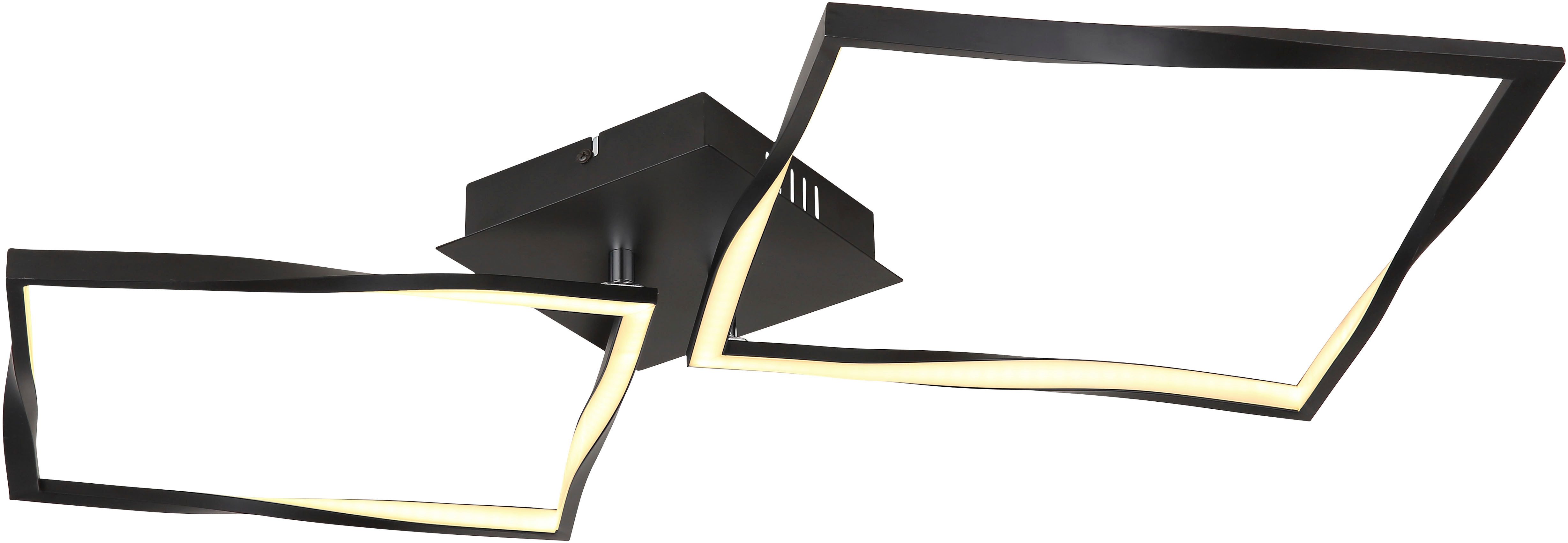 GLOBO LIGHTING Deckenleuchte MAXXY, LED fest integriert, Warmweiß, Deckenlampe Wohnzimmer-Leuchte Schlafzimmer-Leuchte Flur Küche