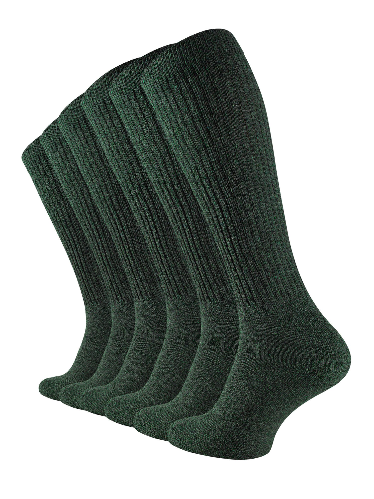 Cotton Prime® Kniestrümpfe ARMY & OUTDOOR (6-Paar) warm und robust durch Frottee