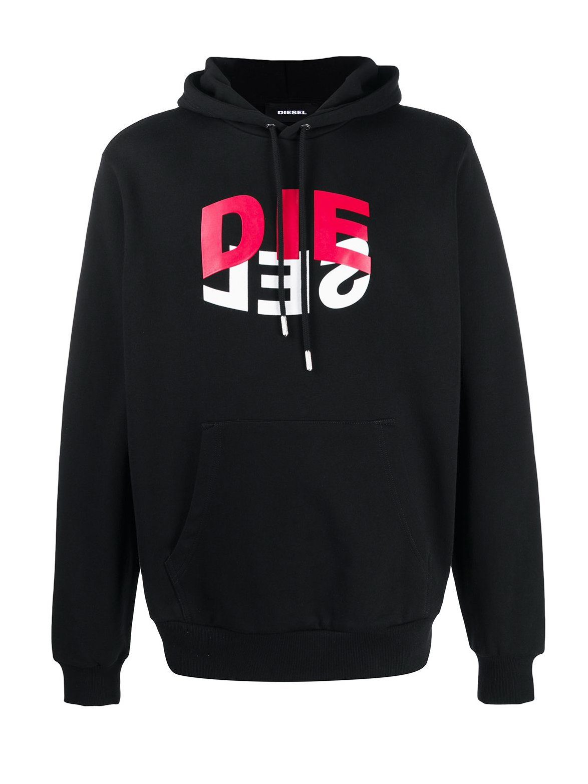 Diesel Kapuzensweatshirt Regular Fit Logo Hoodie - S-GIRK-HOOD-N1 Schwarz