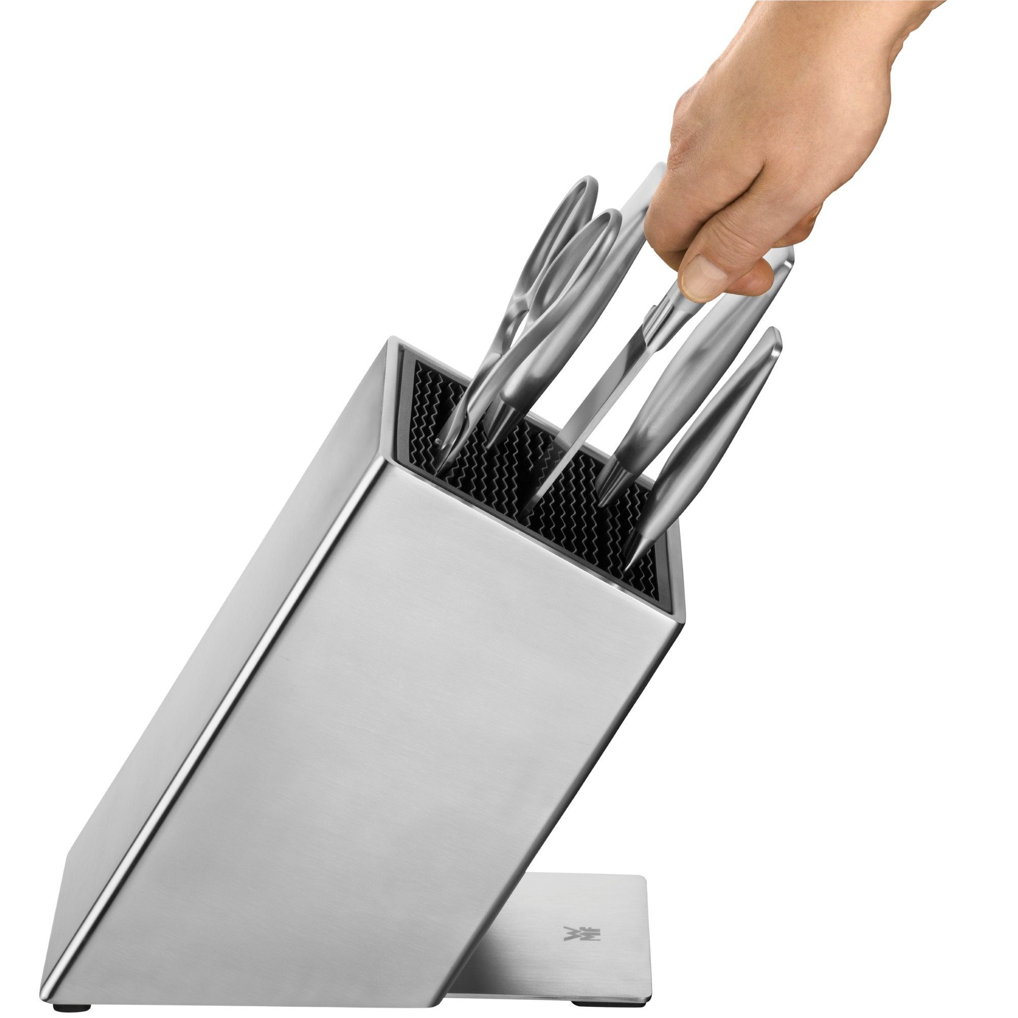 WMF Messerblock Grand Gourmet (6tlg), Messerklingen aus Spezialklingenstahl, Asia Set, Made in Germany