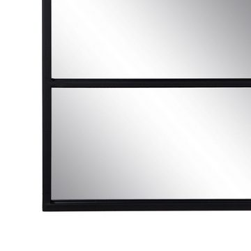 Bigbuy Spiegel Wandspiegel Schwarz Glas Eisen Vertikal 90 x 2 x 90 cm