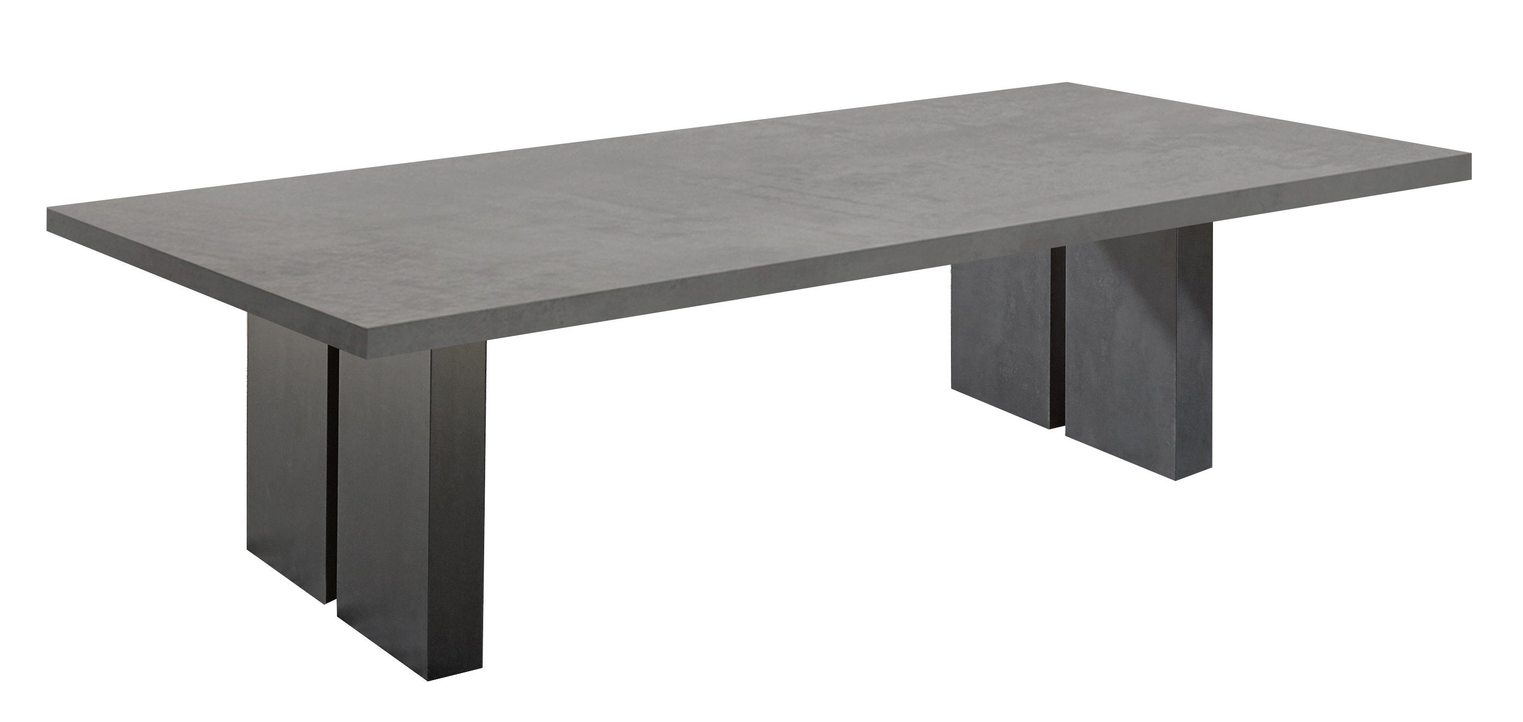 möbelando Couchtisch (BxHxT: 2 / graphit Mister cm), Couchtisch 120x45x70 schwarzstahl in