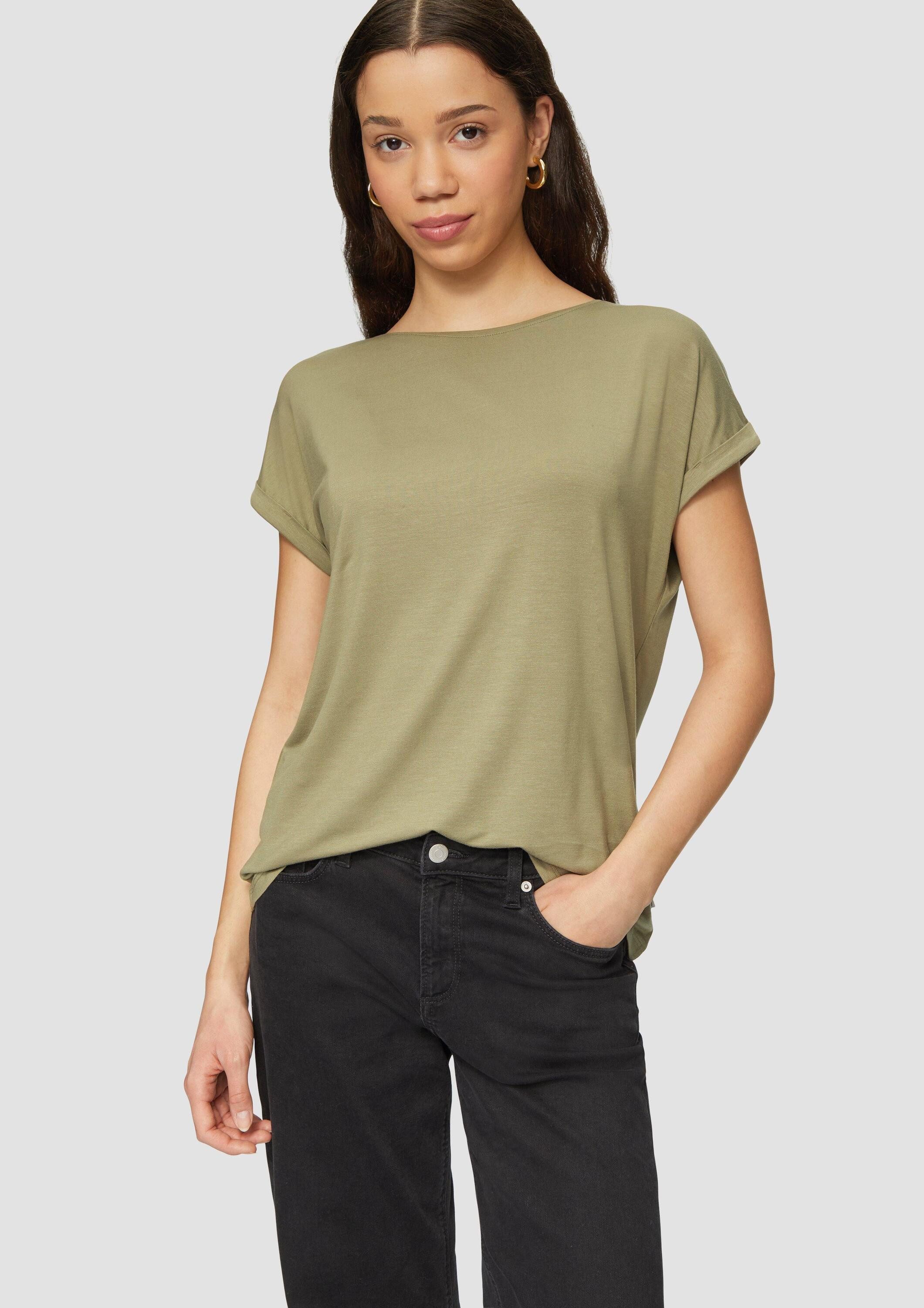 QS Kurzarmshirt T-Shirt Loose Fit-Shirt im günstig online kaufen