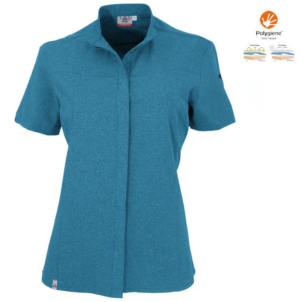 Maul T-Shirt MAUL - Kuranda 3XT Funktionelle Damenbluse Elastisch, blau