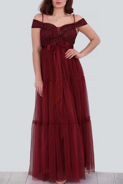 Modabout Abendkleid Langes Maxikleid Hochzeitskleid Für Damen - NELB0553D8836BRD (1-tlg)
