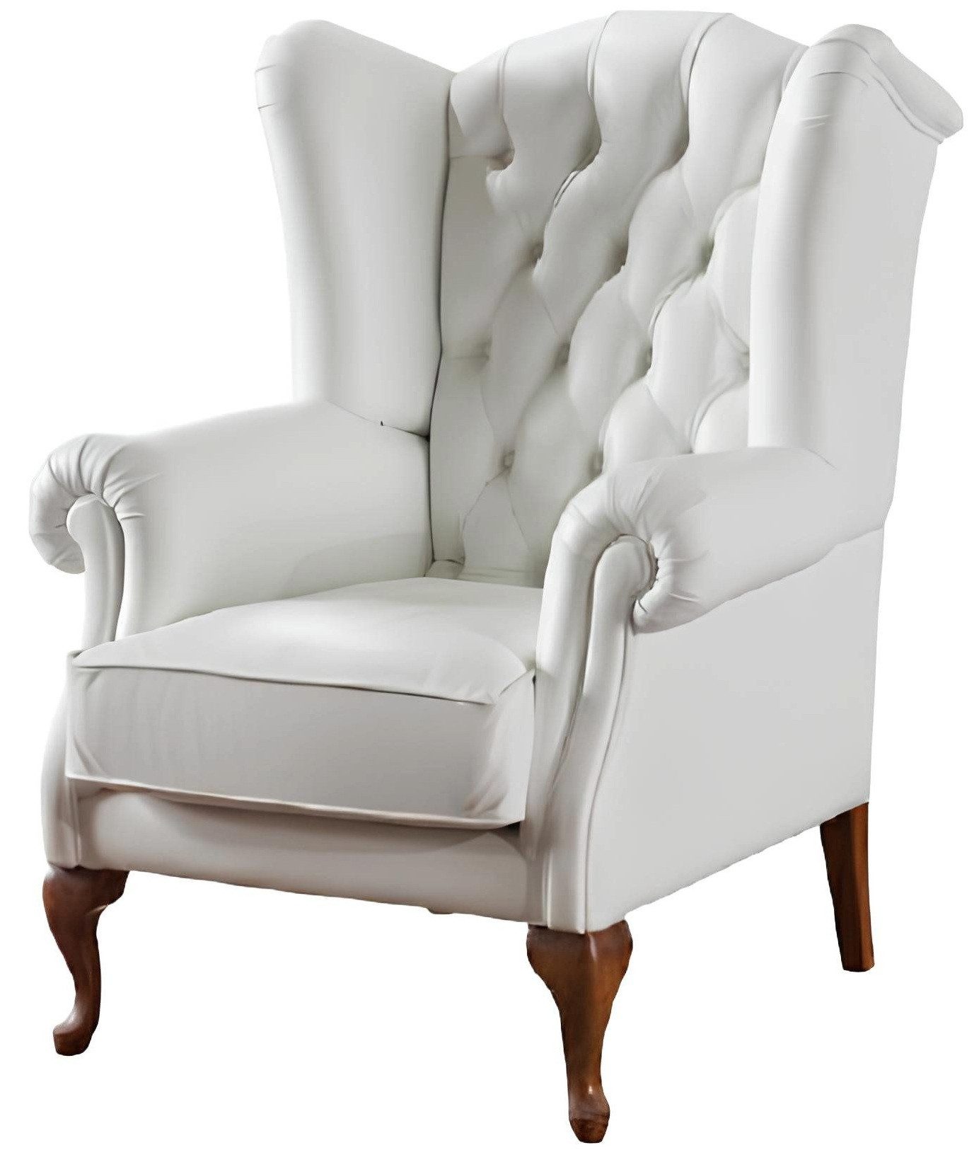Xlmoebel Ohrensessel Chesterfield Sessel aus Vollleder im klassischen Design (Ohrensessel), Hergestellt in Europa