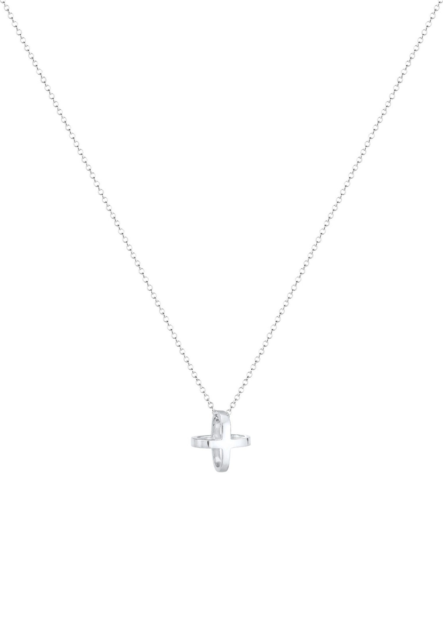 Elli Kette mit Anhänger Kreuz 925 Sterling Silber günstig online kaufen