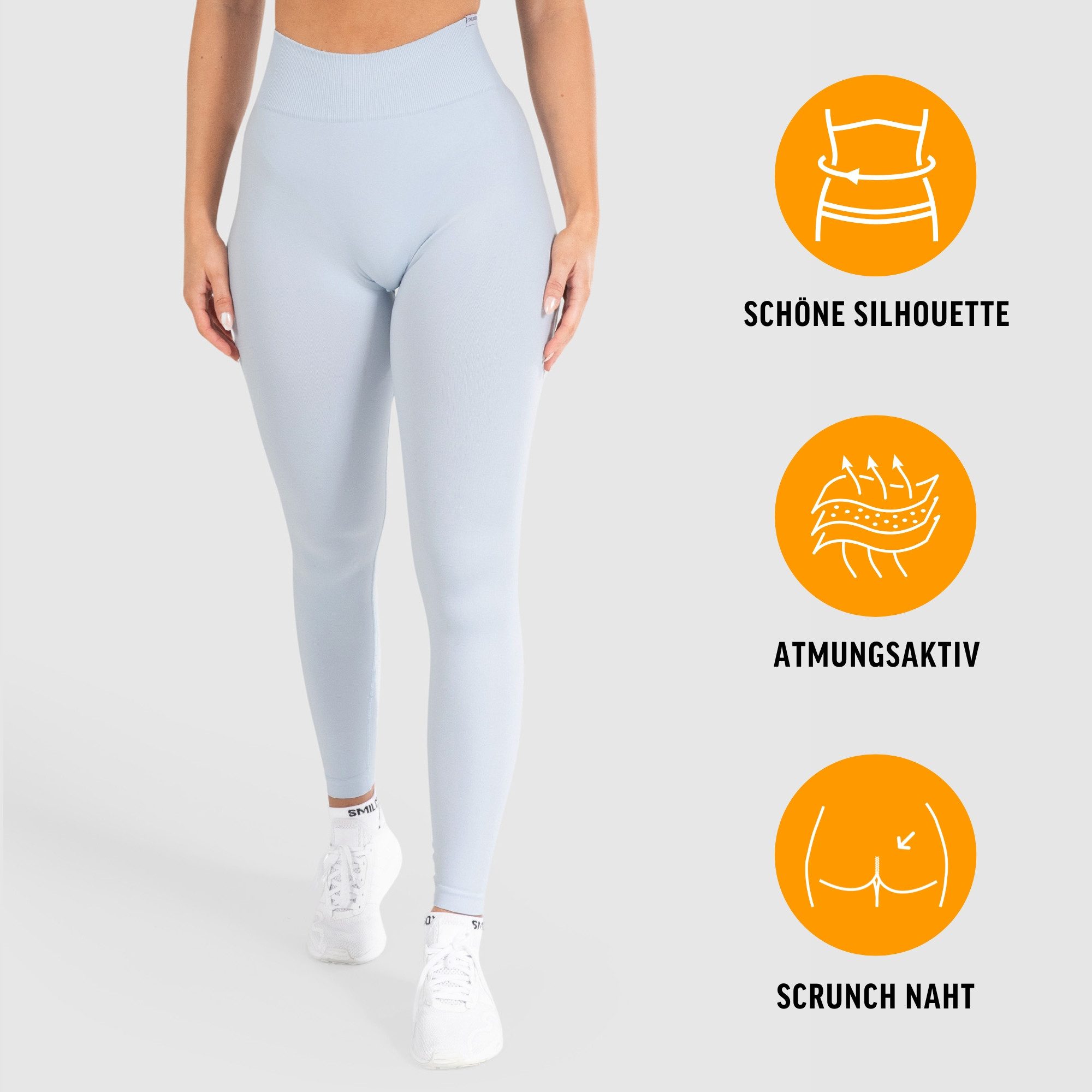 Leggings Slayton Scrunch, Seamless Push-Up Sporthose High Waist V-Shape Bund